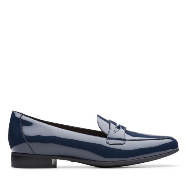Clarks Womens Un Blush Go Flat Shoes Navy | USA-7154926